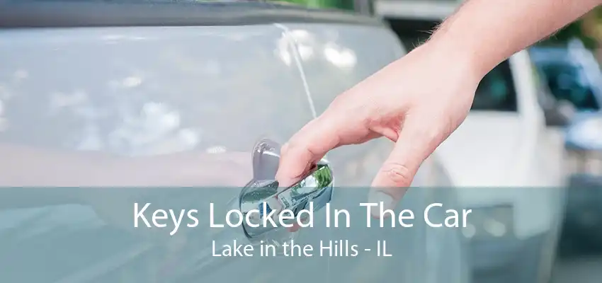 Keys Locked In The Car Lake in the Hills - IL